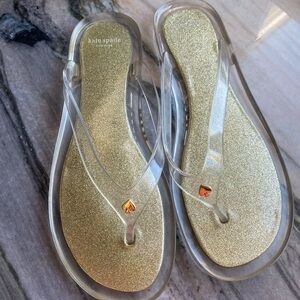 Kate Spade Gold Sandals Elegant Summer Footwear